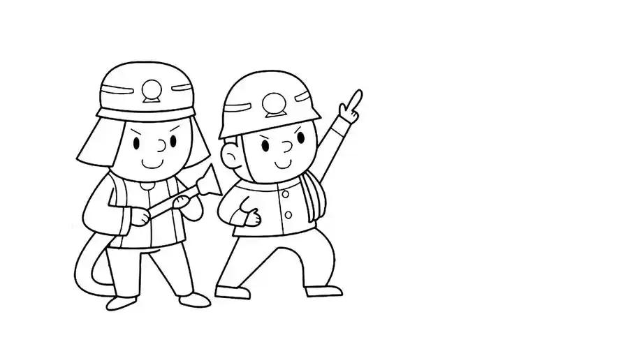 怎么画幼儿消防安全