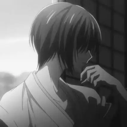 孤独黑暗头像男生动漫侧脸