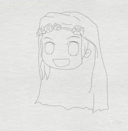 竖版 竖屏回族女孩服饰简笔画简笔画回族服饰简笔画回族盖头简笔画简