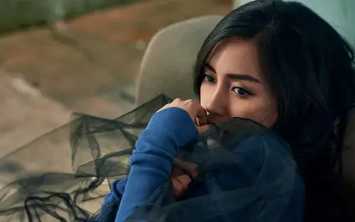 angelababy暗黑系时尚性感写真图片壁纸