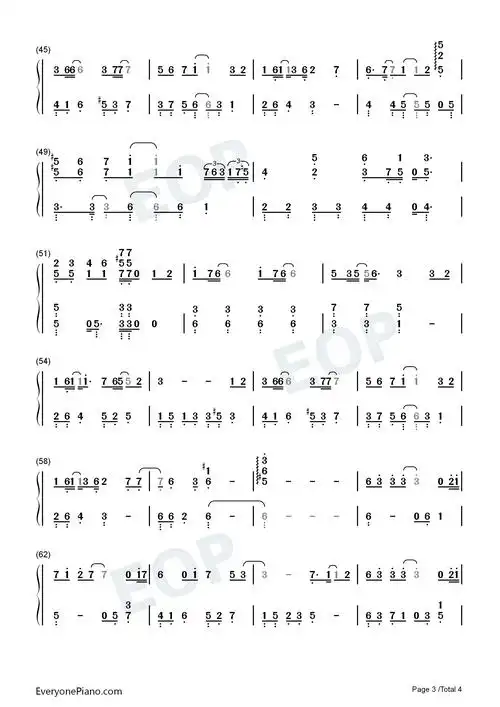 梦华钢琴简谱-摩登兄弟刘宇宁演唱3