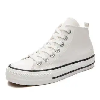 帆布鞋女2020春季新款百搭小白鞋经典韩版时尚潮流休闲布鞋白色35