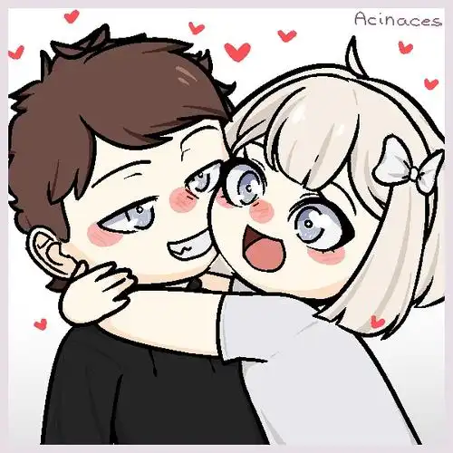 情侣cp抱抱捏脸