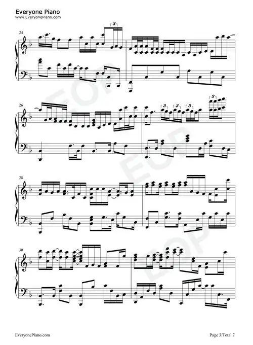 哪里都是你钢琴谱-队长-看谱啦