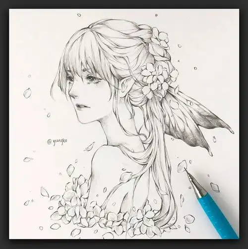 漫画人物手绘(手绘|一支铅笔也能画出很棒的画面!