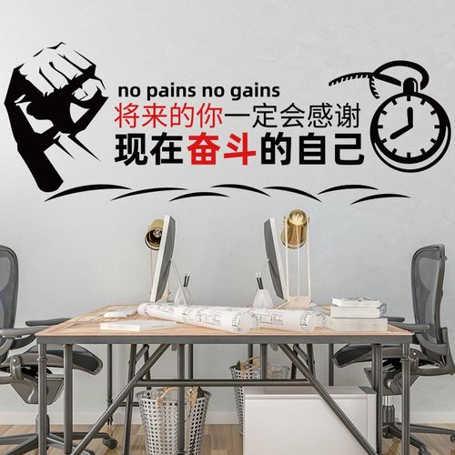 墙贴自粘 励志公司办公室教室装饰贴纸客厅卧室宿舍激励标语 将来的你