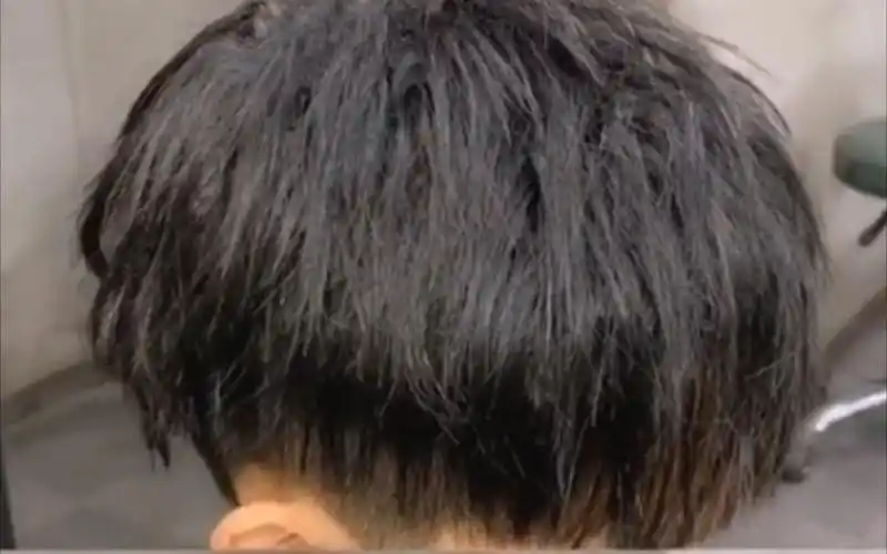 【男生发型】12 cm镂空碎盖 适合方脸圆脸