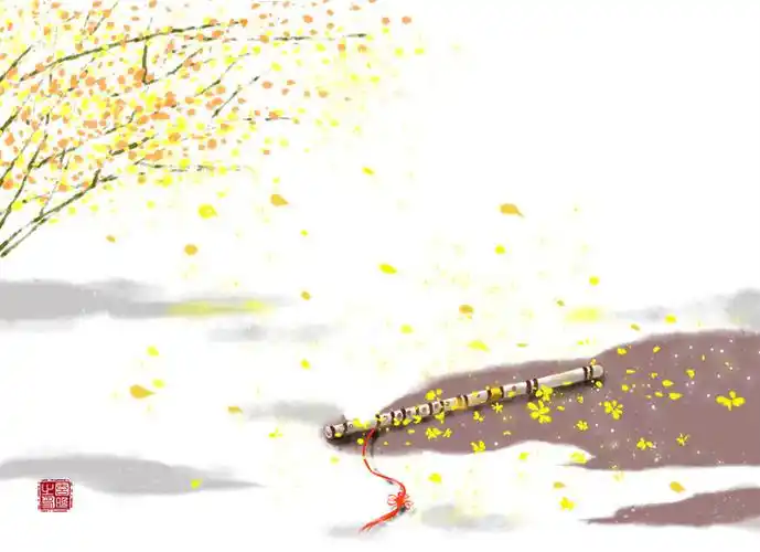 手绘古物【套图】【竹笛】【彩色】【古风】