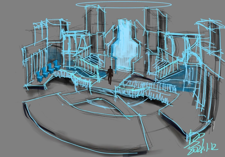 talk show 手稿|空间|舞台美术|hand5 - 原创作品 - 站酷 (zcool)