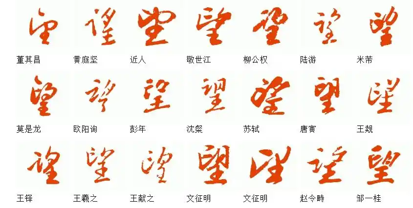 望字的行草书怎么写才好看