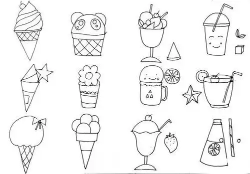 冰淇淋图片简笔画怎样画冰淇淋简单又可爱
