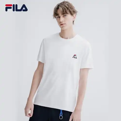 fila斐乐官方短袖恤男夏季新款运动休闲logo针织运动t恤
