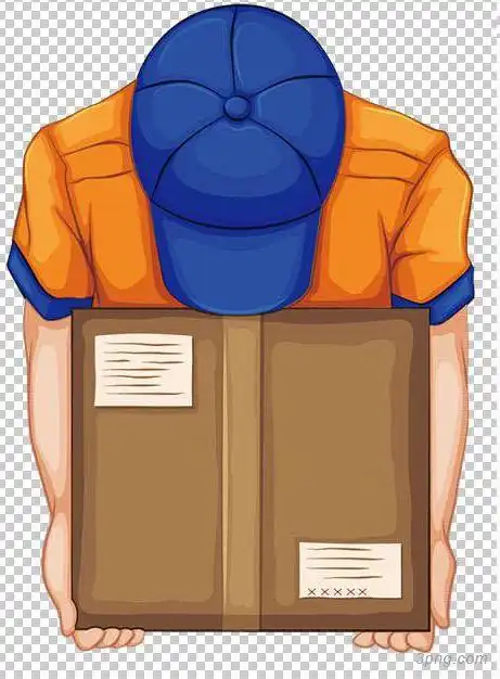 快递员包裹卡通人物