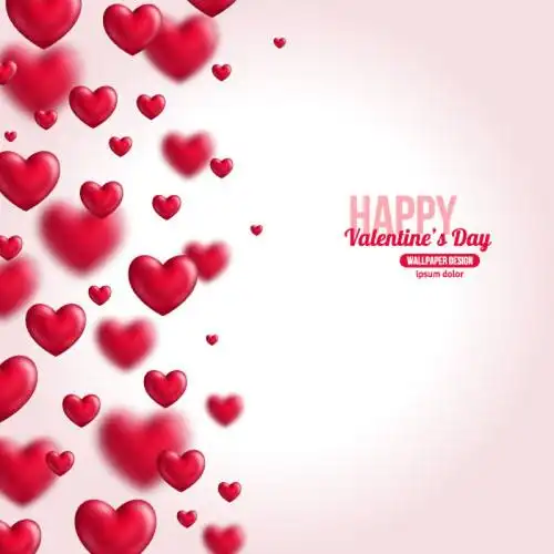 情人节心形图案背景设计