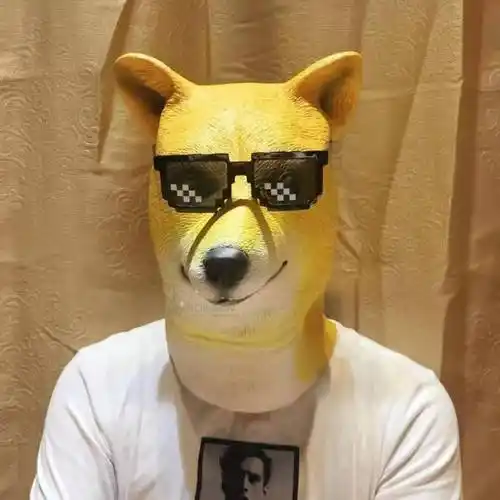 悍匪头套 抖音绿头鱼头套面具可爱搞笑搞怪沙雕鱼头怪怪绿鱼人网红全