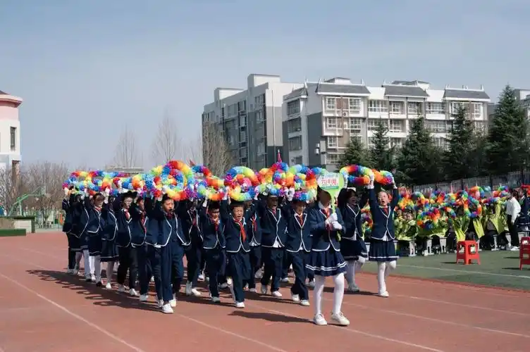 渭南市白水小学举行春季运动会开幕式