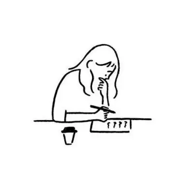 ins简笔画线条人物