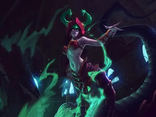 英雄联盟,lol,蛇女,魔蛇之拥,卡西奥佩娅,碧玉之牙英雄联盟壁纸图片