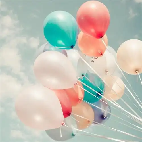 心翼新年年会节日圣诞结婚求婚浪漫告白金属气球圆形马卡龙气球儿童