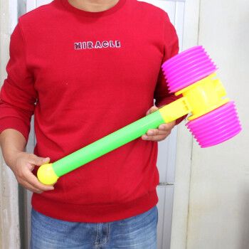 幼儿园教学塑料发声响锤bb气锤整蛊互动助威儿童敲打玩具锤子1个锤子