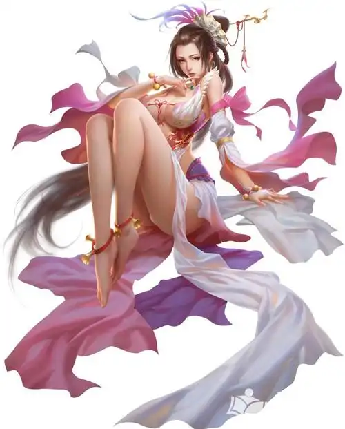 游戏作品美女角色原画设计图片