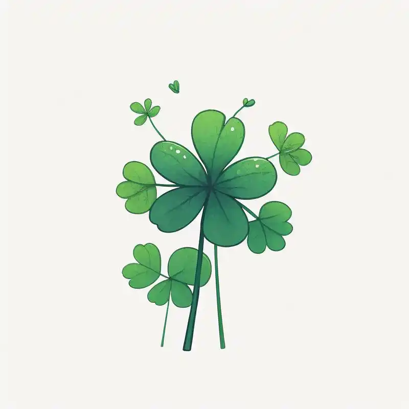 试试这款幸运四叶草微信头像吧!