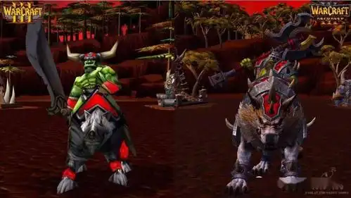 《魔兽争霸3》新旧角色对比(兽族)