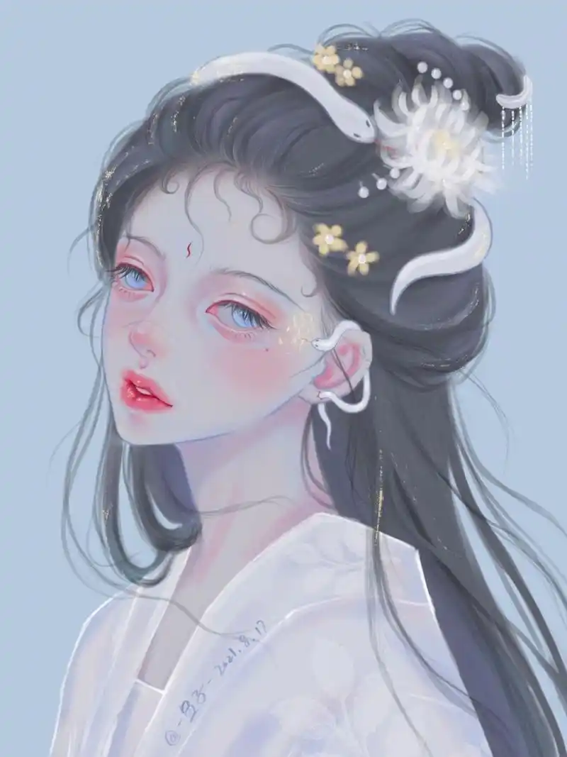 十二生肖拟人/白蛇/古风闺蜜头像 由于上篇蛇蛇大家都说像小青 建议出