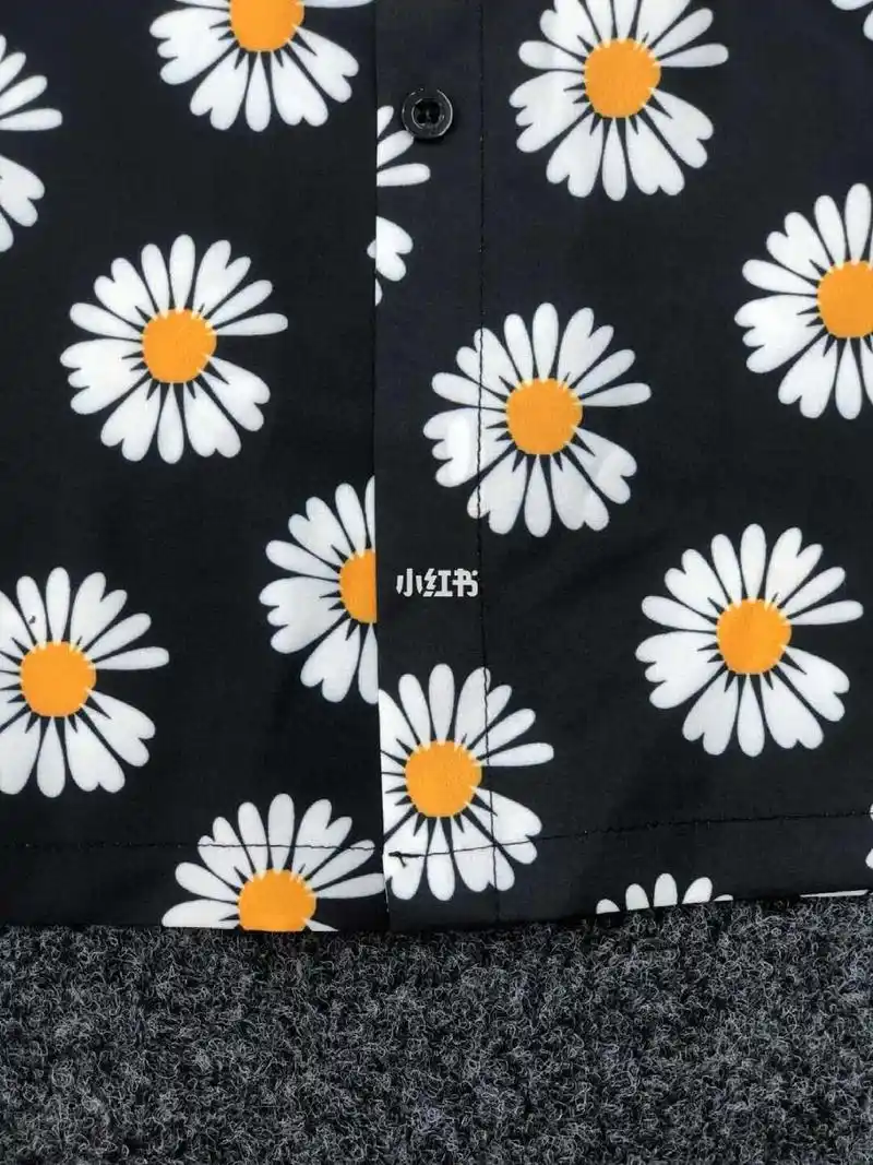 狗蛋上新90225 权志龙菊花满印衬衣 满印菊花长袖衬衫 fil小白亲着