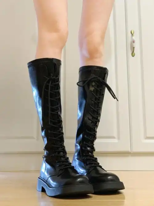 美腻了这款骑士靴谁穿谁好看