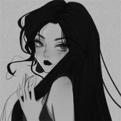 黑白拽姐头像动漫 高清好看的高冷黑白女头像动漫图片_女生动漫头像