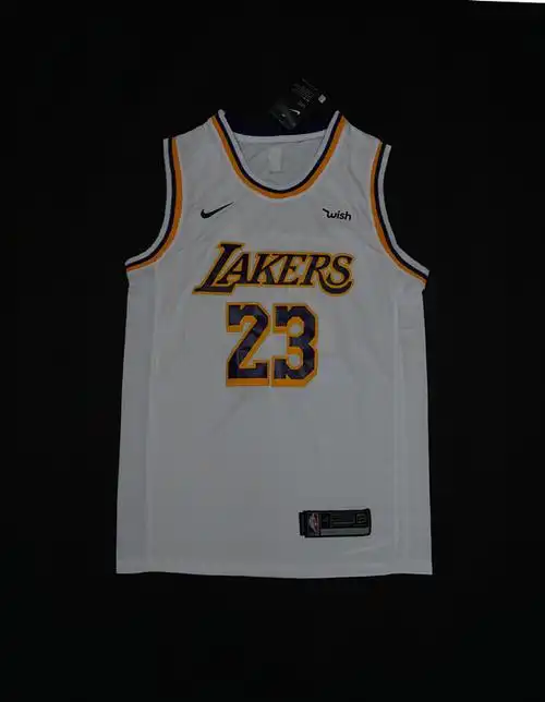 18-19赛季湖人23号詹姆斯白色球迷版球衣