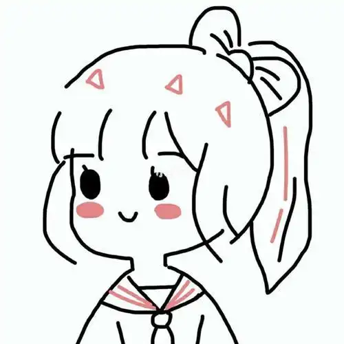 女生头像女孩的简单画法 - 可爱的卡通女孩简笔画动漫人物画可爱女生