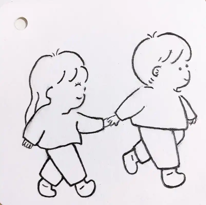 手牵手一起走哇7815  简笔教程99 慵懒的秋日79和喜欢的人