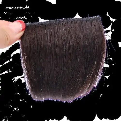 薛之谦假发片男士真发垫发根头顶垫发片无痕隐形垫高头顶补发片男