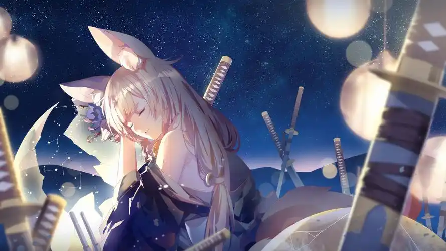 美少女(动漫静态壁纸) - 静态壁纸下载 - 元气壁纸