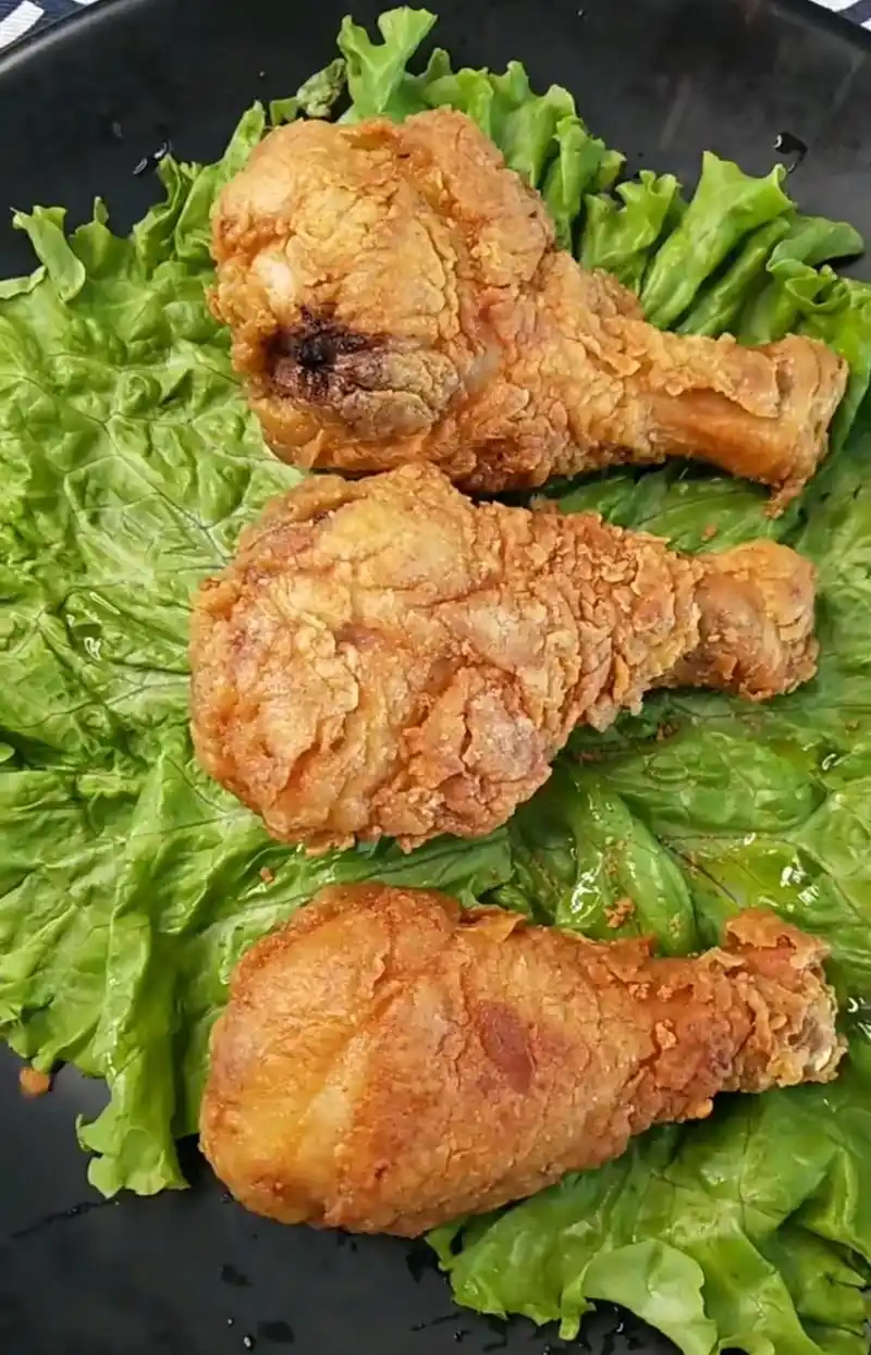 奥尔良炸鸡腿外焦里嫩,在家做着吃放心