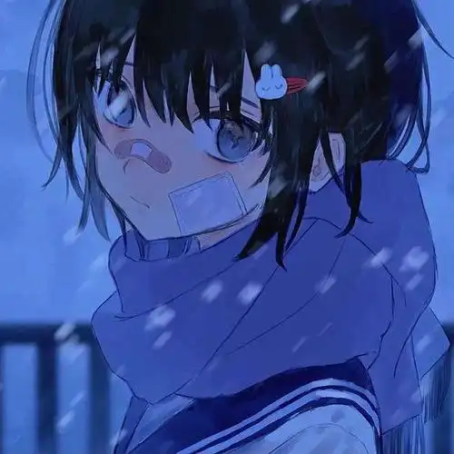 二次元蓝色系女生头像,蓝色控女生头像-图片大观-奇异网