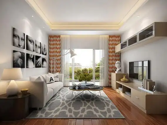 一套十分耐看的55平米两室一厅装修效果图