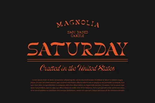 潮流复古酸性艺术海报杂志logo标题英文字体设计素材gunsanfontduo