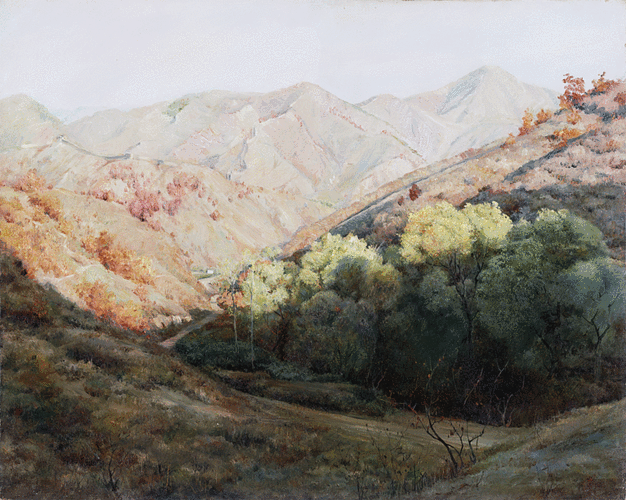 石成峰先生《雄伟长城》油画印象