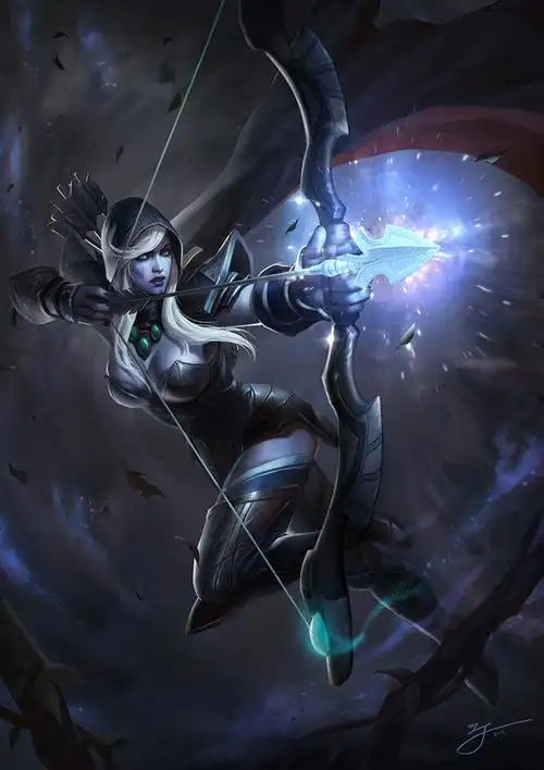 [ 英雄联盟lol] 寒冰射手 艾希 皮肤鉴赏lol角色 原画 壁纸7767