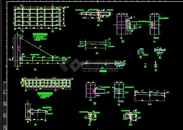 钢雨棚结构图_结构设计_土木在线