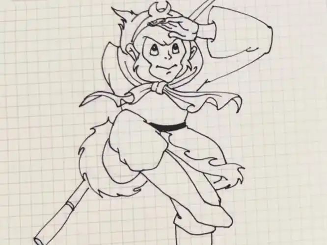 画匣子简笔画|「动画片角色」——孙悟空