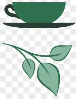 素材pngpsd卡通茶树叶png卡通手绘茶壶茶杯免抠元素pngpsd矢量茶叶和