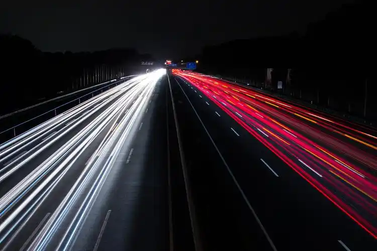 traffic,lights,night,highway,motion,traffic light,speed