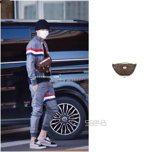 吴亦凡行走的lv包包种草机,lv钱包是真皮