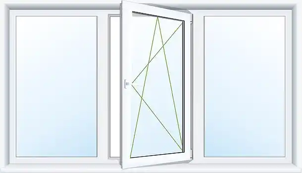 白色铝合金窗户素材图