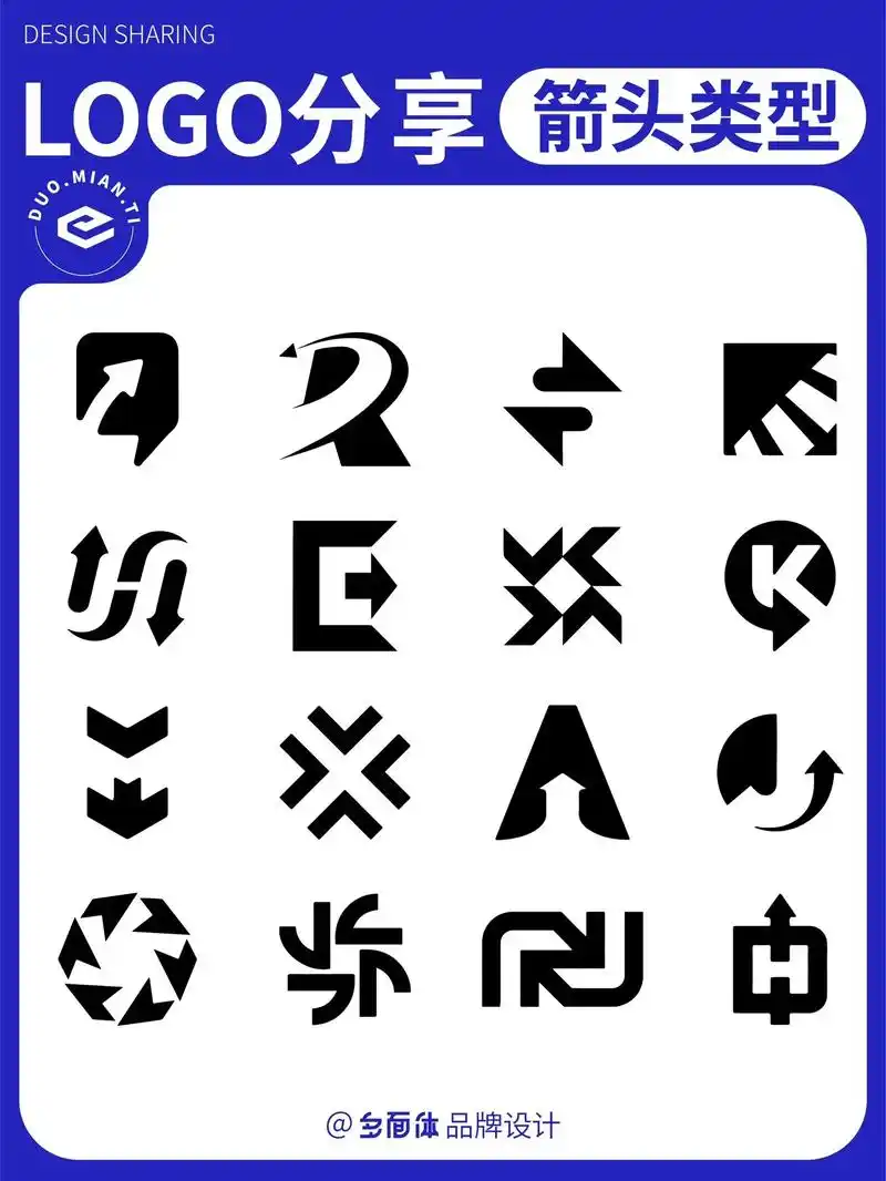 Ⓜ️logo分享174|📌箭头/设计.