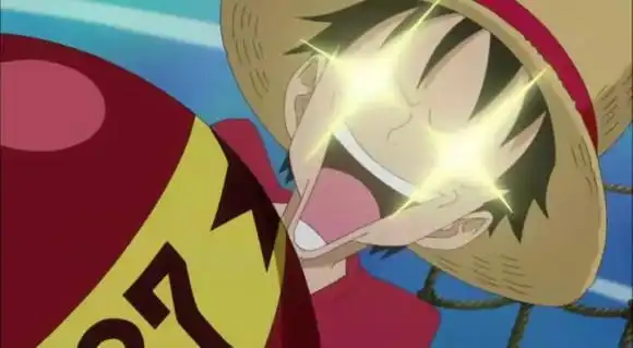 路飞是一个蠢蠢的傻子,这个蠢蠢的男孩总是能带给我们很多欢乐.